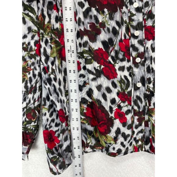 Allison Daley Woman 3X Long Sleeve Button Up Blouse NWT - Picture 8 of 12